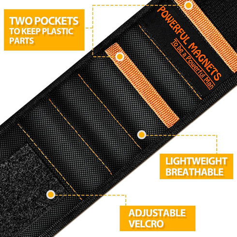 Tools Gifts for Men Stocking Stuffers Christmas - Magnetic Wristband for Holding Screws Wrist Magnet Tool Belt Holder Cool Gadgets for Men Birthda...
