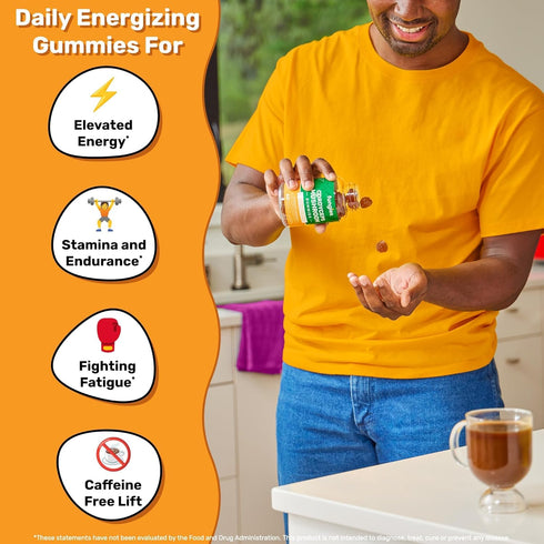 Cordyceps Mushroom Gummies for Adults | Mango & Pineapple | 60 Servings | Mushroom Energy Gummies for Focus | Super Mushroom Daily Gummies for Ath...
