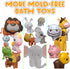 Halloween Mold Free Bath Toys for Babies and Toddlers, Animal No Hole Bath Toys, Bath Toys no Mold for Tub,Beach,Pool, BPA-Free, Infant Bath Toys ...