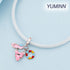Tourism Luggage Airplane Charm for 925 Sterling Silver for Women's Bracelets & Necklaces Dangle Pendant for Christmas Day Valentine's Day Mother's...