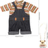 Miunana 13-16 Inch Baby Doll Dress with Bear Backpack Fit for 35-45 CM Baby Doll One-Piece Dress Baby Doll Bear Pajamas...