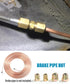32PCS Brake Line Fittings,Brass Brake Line Fittings Kit,Metric Brake Line Invert Flare Fittings Brake Line Fittings Assortment,Brake Line Fitting ...