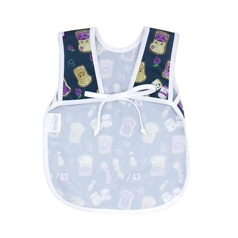 BapronBaby PBJ Pals Bapron - No Neck Tie Safer Bib for Baby & Toddler - Soft Waterproof Stain Resistant - Machine Washable - Sz Baby/Toddler 6m-3T...