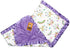 Dear Baby Gear Baby Blankets, Glitter Unicorn Pastel Rainbows, Lavender Minky, 32 Inches by 32 Inches...