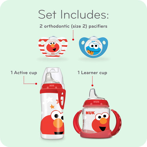 NUK Sesame Street Transition Bundle , 4 Piece Set...