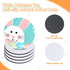16 Pieces Sublimation Blank Cup Coasters Bulk 4x4 Inch Round Blank Cup Mat Rubber Circle Mat for Sublimation Transfer DIY Crafts Printing Heat Pre...