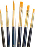 Princeton Real Value, Series 9100, Paint Brush Sets for Acrylic, Oil & Watercolor Painting, Syn-Gold Taklon (Rnd 1, 3, 5, Shader 2, 4, 6)...