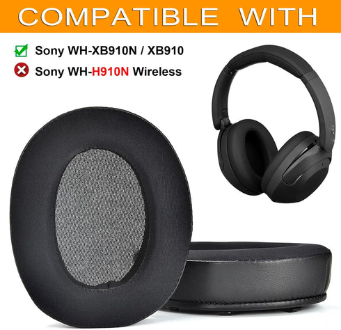 WH XB910N Earpads Cushions Replacement Compatible with Sony WH-XB910 XB910N Extra Bass Noise Cancelling Headphones,(NO fit WH-H910N Model) Ear Pad...
