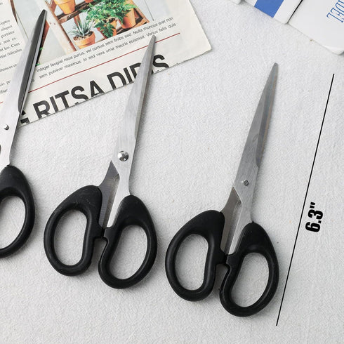 Koogel Scissors for Office, All Purpose Stainless Steel Scissors with Comfort Grip for Student Teacher Middle School Kids and Home Sewing Cutting ...