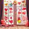 Kalolary 194PCS Valentine's Day Window Stickers Removable Heart Window Clings DIY Heart Stickers Self-Adhesive Heart Decal for Home, Office - Vale...
