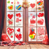 Kalolary 194PCS Valentine's Day Window Stickers Removable Heart Window Clings DIY Heart Stickers Self-Adhesive Heart Decal for Home, Office - Vale...