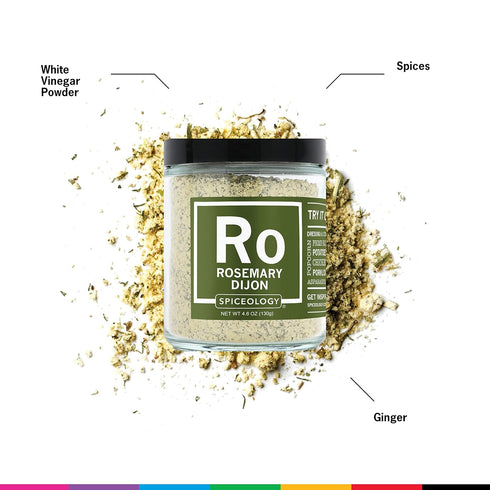 Spiceology - Rosemary Dijon Spice Blend - All-Purpose Rubs, Spices and Seasonings - Use on: Dressings, Sauces, Turkey, Lamb, Asparagus, Pork Loin,...