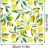 24 Sheets Lemon Scrapbook Paper Pad Double-Sided Blue Tiles Yellow Lemon Patterned Decorative Craft Paper for Card Making Photo Album Journal DIY ...