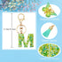 Initial Letter Keychain for Women Gift for Young Teenage Girl Gifts for Christmas to Mom Daughter green tassel...