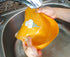 2-Pack Waterproof Silicone Baby Bib Lightweight Comfortable Easy-Wipe Clean (Orange/Yellow, Small)...
