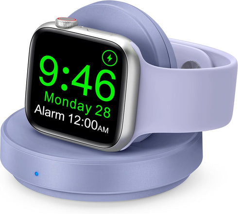 Portable Magnetic Charging Dock for Apple Watch, Wireless Fast Watch Charger Stand with Charging Cable, Support Nightstand Mode, Compatible with A...