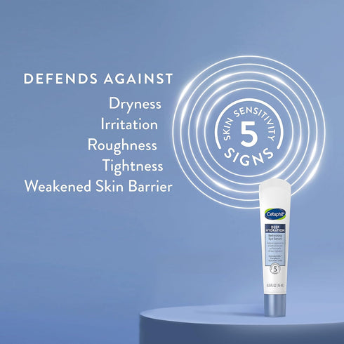 Cetaphil Deep Hydration Refreshing Eye Serum, 0.5 fl oz, 48Hr Hydrating Under Eye Cream to Reduce the Appearance of Dark Circles, With Hyaluronic ...