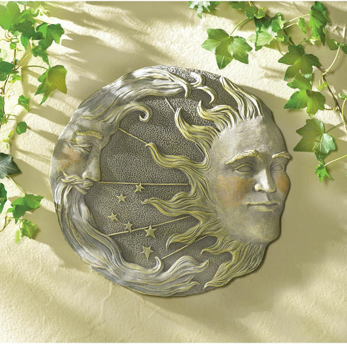 Gifts & Decor Celestial Sun Moon Star Wall Plaque for Living Room...