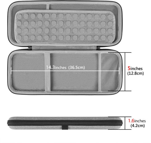 GEEKRIA Keyboard Carrying Case, Hard Shell Protective Travel Bag. Compatible with Magic Keyboard, Magic Keyboard and Magic Mouse Combo Case (Light...