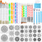 Mandala Dotting Tools,Augshy 58PCS Dot Painting Tools Set Rock Painting Supplies with a Blue Zipper Waterproof Storage Bag for Painting Rocks...