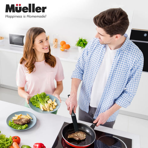 Mueller EuroPhoria Series Spatula, Heat Resistant Nylon Kitchen Turner, Cooking Utensils for Flipping Pancakes, Eggs, Burgers, Crepes and More, Pe...
