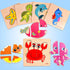 8pcs Wooden Puzzles for Toddlers 1-3, Toddler Puzzles Ages 2-4, Montessori Toys for 1-3+ Years Girl Boy, Sea Animal Puzzle for Kids, Jigsaw Puzzle...