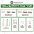 Mandala Crafts Assorted Seed Beads Sliders Clasps for Jewelry Making Bead Looms - 1080 PCs Slide Connectors Bars End Clasp Tubes Caps Jewelry Find...