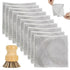 Kitchen Cleaning Scrubbers Set for Washing Cast Iron Pan/Pot?15Pcs Non Scratch Wire Dishcloth,1Pcs Palm Pot Dish Brush...