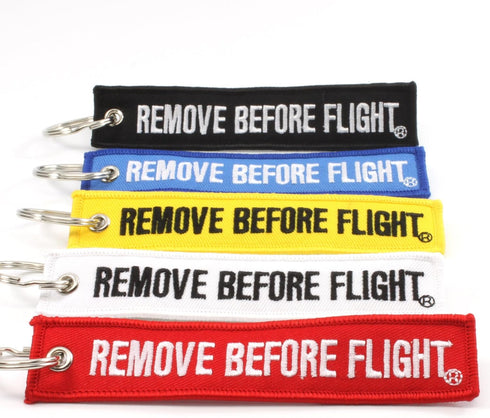 Remove Before Flight MULTI COLOR 5 Pack Key Chains...