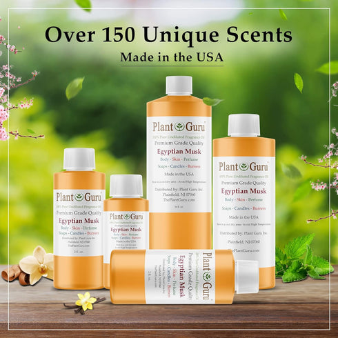 Egyptian Musk Fragrance Oil 8 fl. oz. Scented Oil for DIY Soap Making, Candles, Bath Bombs, Body Butters. Used in Aromatherapy Diffusers, Burners ...