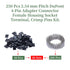 50 Sets Dupont 2.54 mm Pitch 4-Pin Female Adapter Cable Connector Accessories. 250 Pieces 2.54 mm Pitch Dupont 4-Pin Adapter Connector Female Hous...