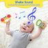 Baby Rattles Toys Ages 6+ Months - Baby Toys 5 Pcs Newborn Toys Baby Rattles with Storage Box Infant Toys for 6 Months + Sensory Boys Girls Shower...