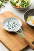 Spoon Rest for Kitchen Counter, 5 Inches Cooking Ladle Spatula Spoon Holder for Stove Top Utensil Rest for Countertop Deep Tray Black and White fo...