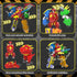 5-in-1 Robot Dinosaur Toys Set: Large Transforming Robot Take Apart Kit with 5 Dinosaur Action Figures - Triceratops Deformation Toys for Kids Age...