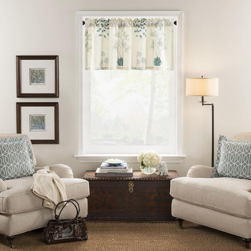 VOGOL Herbs Printed Valances for Windows Rod Pocket Window Valance for Kitchen Living Room, 52 x 18 Inches, One Panel...