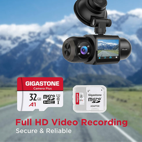 Gigastone Micro SD Card 32GB, Camera Plus, MicroSDHC Memory Card for Video Camera, Wyze Cam, Security Camera, Roku, Full HD Video Recording, UHS-I...