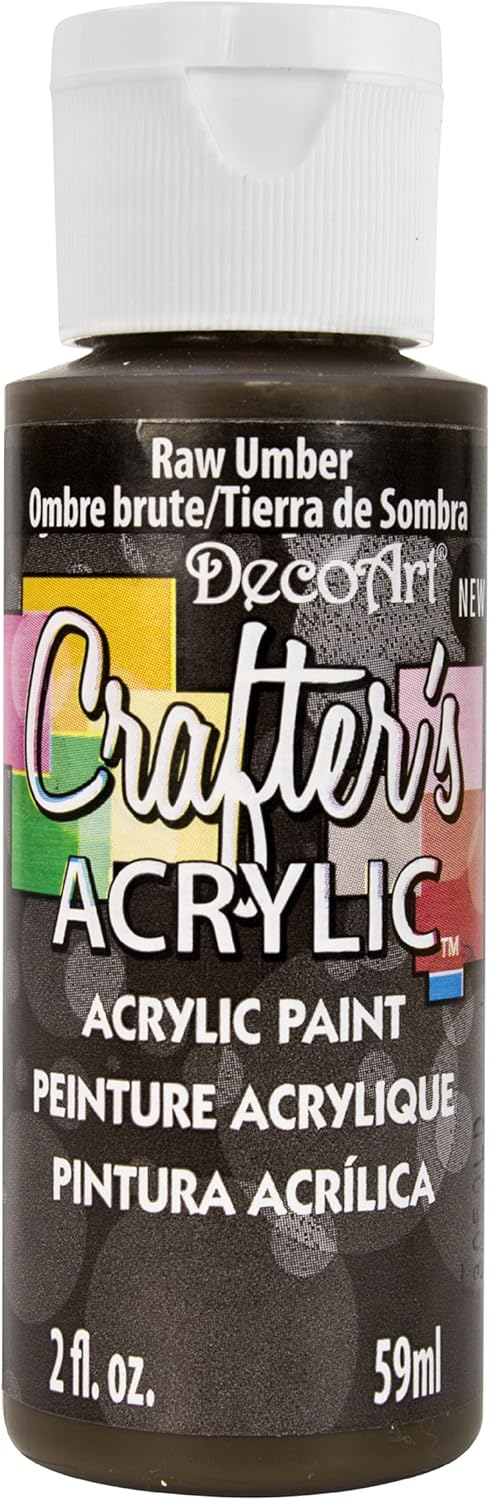 DecoArt Crafter's Acrylic Paint, 2-Ounce, Raw Umber...
