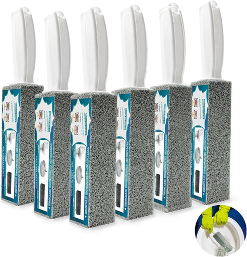 Pumice Stone for Toilet Bowl Cleaning with Handle Household Cleaning 6 Pack...