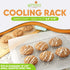 Spring Chef Cooling Rack & Baking Rack - 100% Stainless Steel Cookie Cooling Rack, Wire Baking Rack, Oven Safe 8.5 x 12 Inches Fits Small Quarter ...