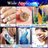 9 Box Broken Crushed Glass Glitter, 6.4oz/180g Irregular Shards Metallic Crystal Chips 2-4mm Chunky Flakes Sequins Gravel for Epoxy Resin Craft Su...