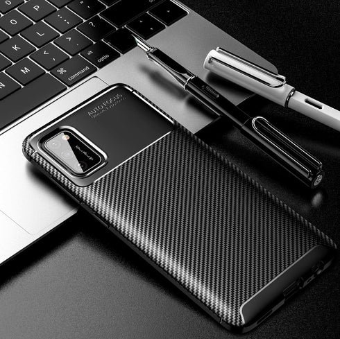 Case Compatible with Samsung Galaxy A02s Case, Carbon Fiber Texture Design Cover Anti-Scratch Shock Absorption Case made for Samsung Galaxy A02s (...