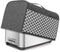 Yarwo 4 Slice Toaster Cover with Pockets and Top Handle, Nylon Toaster Cover Fits for Most 4 Slice Long Slot Toasters, Gray with Grid...