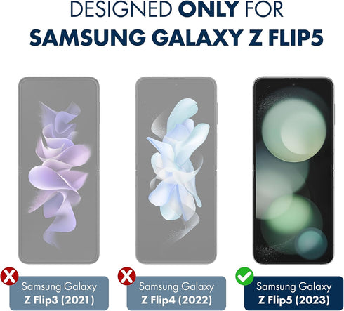 ArmorSuit 2+2 Pack Paper Feel Texture Screen Protector for Samsung Galaxy Z Flip 5 (2023 Release) Case Friendly MilitaryShield Matte Film - Made i...