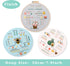REEWISLY 3 pcs of Embroidery kit with Patterns and Instructions, DIY Adult Beginner Cross Stitch Kits, Including 1 Plastic Embroidery Hoop, 1 Pair...
