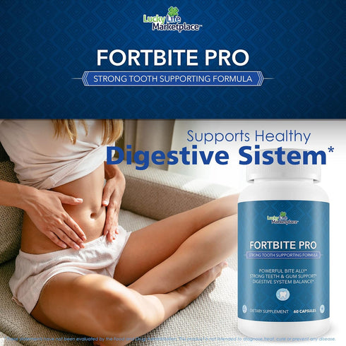 Fortbite Pro - Oral Health Probiotics - Support Healthy Teeth & Gums - Strong Tooth Supporting Formula - Promote Healthy Mouth Bacteria with Multi...