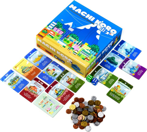 Pandasaurus Games Machi Koro Board Game | Japanese City Building Strategy Game | Fast-Paced Dice Rolling Game for Adults and Kids | Ages 8+ | 2-4 ...