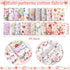 40 Pcs Floral Cotton Fabric Patchwork Roll Cotton Quilting Fabric Roll up Cotton Fabric Quilting Strips 2.55 Inch Precut Patchwork Roll for Craft ...