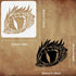 FINGERINSPIRE Dragon Eye Painting Stencil 11.8x11.8inch Reusable Eye of The Dragon Pattern Drawing Template DIY Craft Dinosaurs Eyes Decoration St...