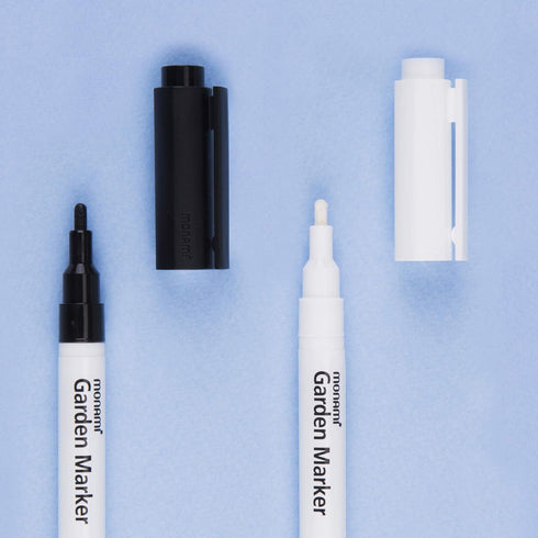 MONAMI Garden Marker 450, Fine Tip (0.9mm), Permanent Marker for Outdoor Use, White, 1pc...