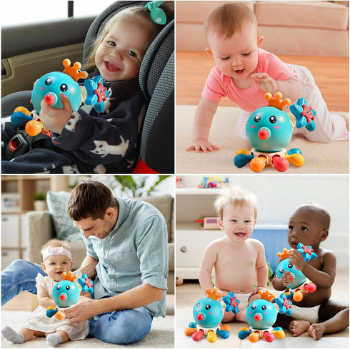 Baby Toys, Baby Teething Toys,Baby Octopus Spinning Toys can be gnawed and Gum Exercise Press Sound Toys.Development Educational 6 7 8 9 10 12 Mon...